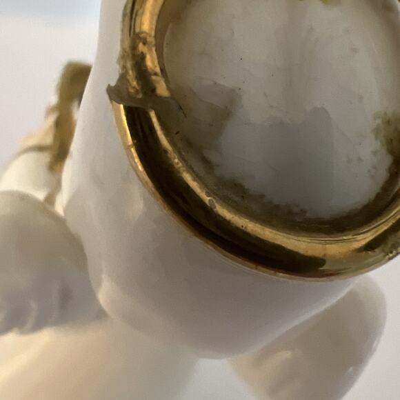 Napco Angel With Dove Bird Present Toy Ceramic Figurine 4” Japan READ - Picture 7 of 16